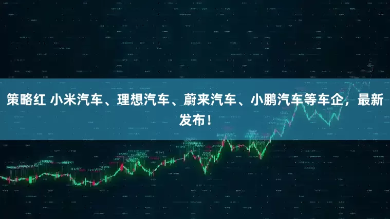 策略红 小米汽车、理想汽车、蔚来汽车、小鹏汽车等车企，最新发布！